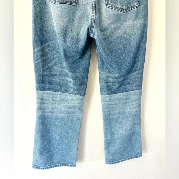 Madewell Retro Crop Bootcut 100% Cotton Two-Tone Jeans Size 27 - Picture 9 of 12